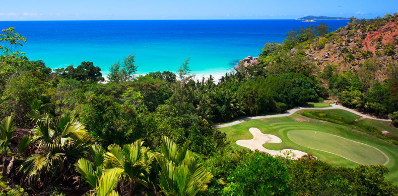 Golfing in Seychelles